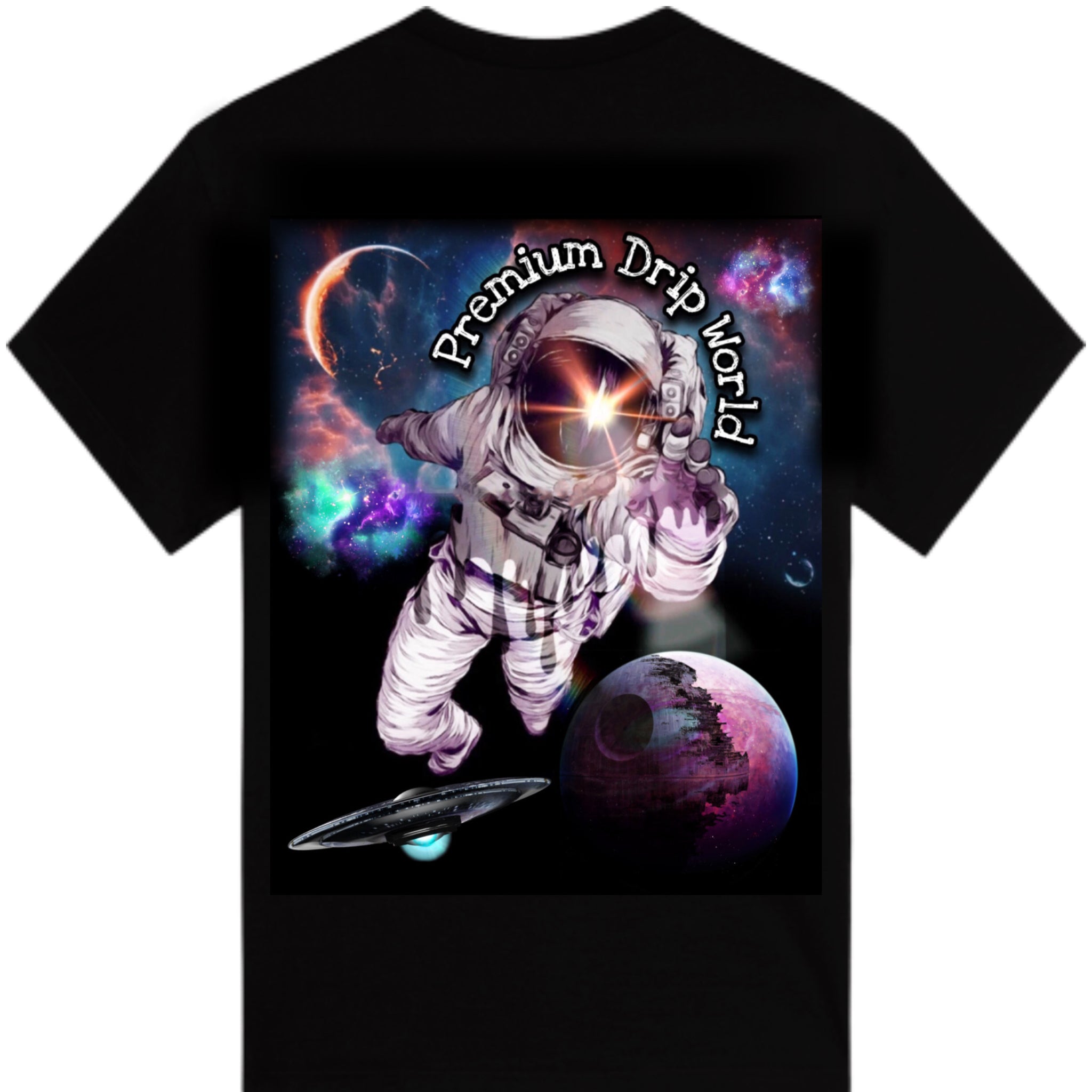 Premium Drip Brand Two Designs Drip Tank And Astronaut Encounter T-Shirts