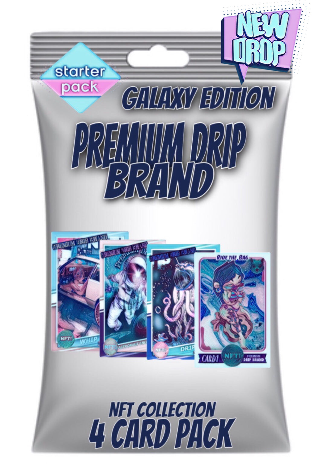 Premium Drip Brand 4Card NFT Pack